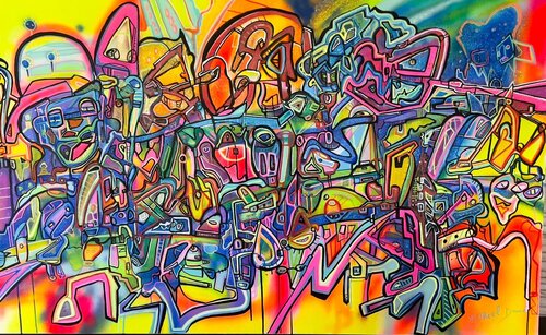 Good life par Muriel Deumié, Peinture en vente sur Singulart