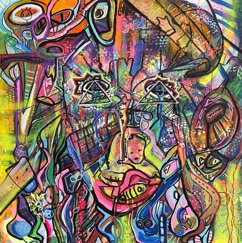 Dialogue Intérieur di Muriel Deumié, Pittura in vendita su Singulart
