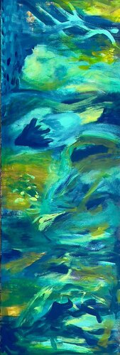 Océan au Crépuscule di Muriel Deumié, Pittura in vendita su Singulart