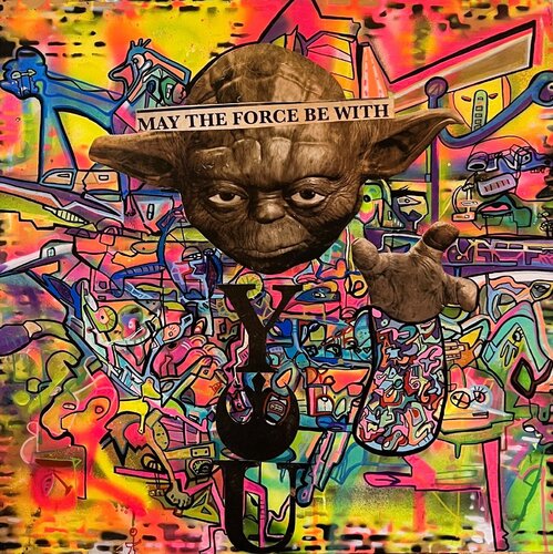 May the Force Be With You de Muriel Deumié, Pintura a la venta en Singulart