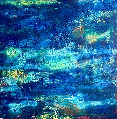 Infiniment Bleu van Muriel Deumié, Schilderij te koop op Singulart