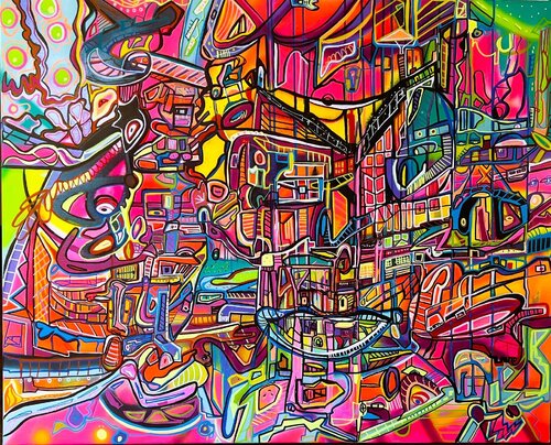 Psycho Loop von Muriel Deumié, Malerei kaufen auf Singulart