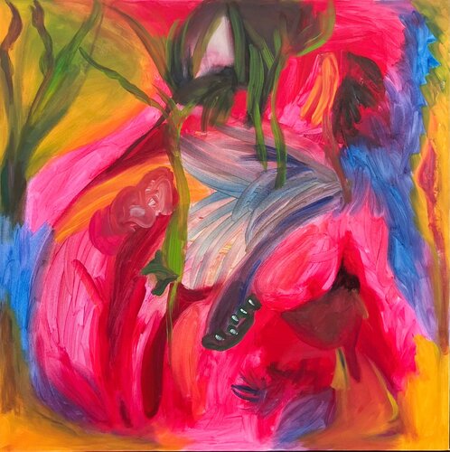 Floraison Suspendue par Muriel Deumié, Peinture en vente sur Singulart