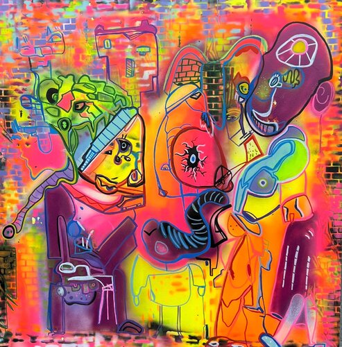 Punchy par Muriel Deumié, Peinture en vente sur Singulart
