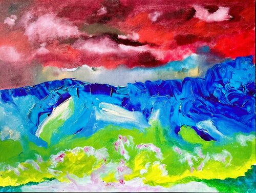 Ce que le ciel retient encore di Muriel Deumié, Pittura in vendita su Singulart