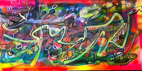 Fresqu’eux van Muriel Deumié, Schilderij te koop op Singulart