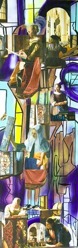 Vitrail pour Vermeer von Muriel Deumié, Malerei kaufen auf Singulart