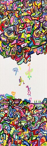 Chute libre 9 par Muriel Deumié, Peinture en vente sur Singulart