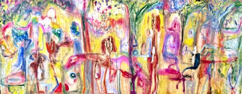 cache cache par Muriel Deumié, Peinture en vente sur Singulart