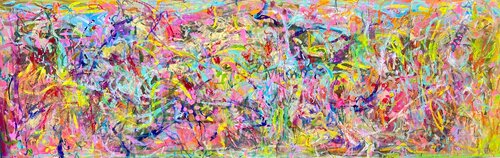 la danse des couleurs de Muriel Deumié, Pintura a la venta en Singulart