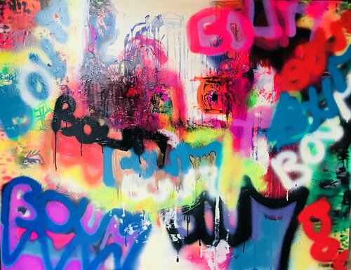 révolution 2018/ 2 par Muriel Deumié, Peinture en vente sur Singulart