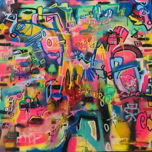 ANNEE 80 par Muriel Deumié, Peinture en vente sur Singulart
