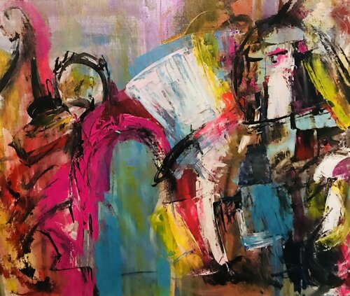 bonne grâce by Muriel Deumié, Painting for Sale on Singulart