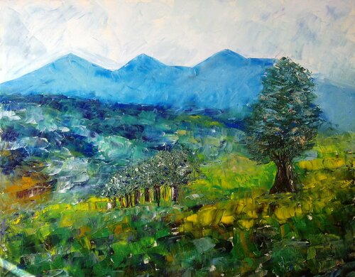 Italian landscape von Patricia Abramovich, Malerei kaufen auf Singulart