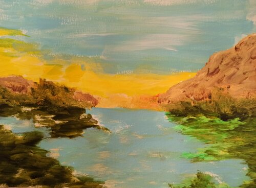 Abstract floral in colors von Patricia Abramovich, Werk auf Papier kaufen auf Singulart