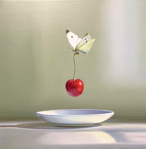 happyness in flight #2 di massimo villa, Pittura in vendita su Singulart