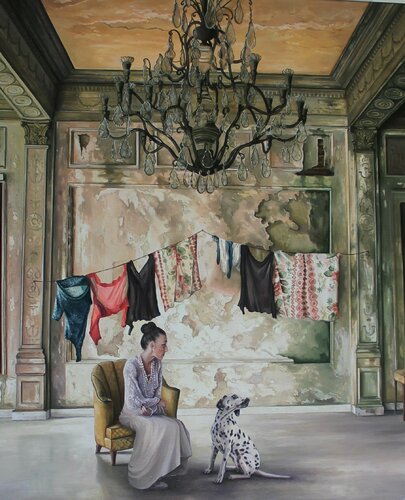 Waiting alone. di massimo villa, Pittura in vendita su Singulart