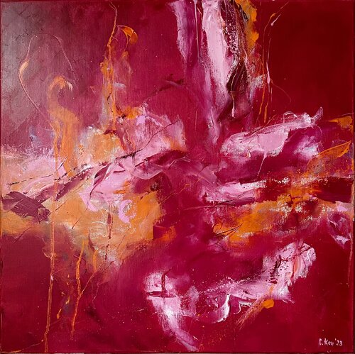 Pink Champagne van Sabine Kay, Schilderij te koop op Singulart