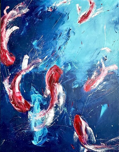Dancing in the water van Sabine Kay, Schilderij te koop op Singulart