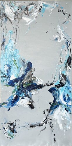 Whispers on Ice di Sabine Kay, Pittura in vendita su Singulart