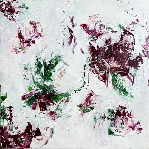 Floral explosion di Sabine Kay, Pittura in vendita su Singulart