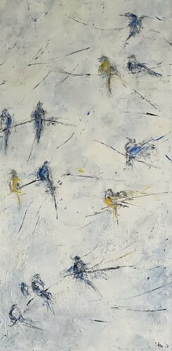 Birds II van Sabine Kay, Schilderij te koop op Singulart