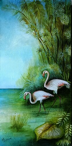 L 'ETANG van Monica Cattaneo, Schilderij te koop op Singulart