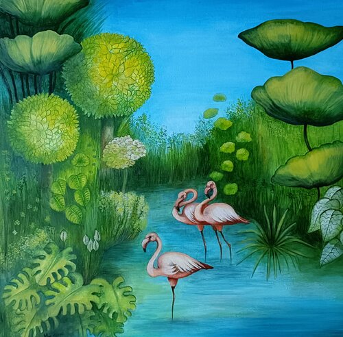 Tropics di Monica Cattaneo, Pittura in vendita su Singulart