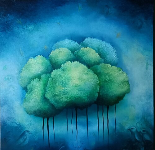 HOMMAGE À LA VIE di Monica Cattaneo, Pittura in vendita su Singulart