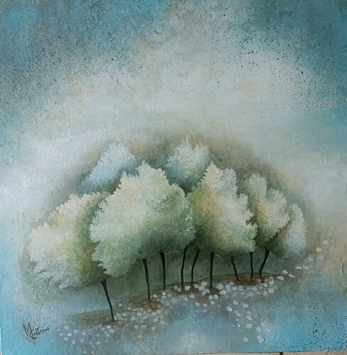 MATIN D 'HIVER di Monica Cattaneo, Pittura in vendita su Singulart