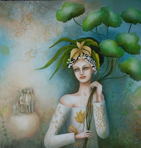 AUJOURD'HUI di Monica Cattaneo, Pittura in vendita su Singulart