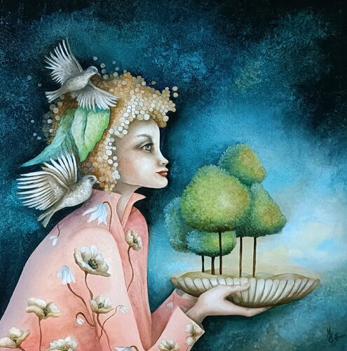 LE COEUR AMI de Monica Cattaneo, Pintura a la venta en Singulart