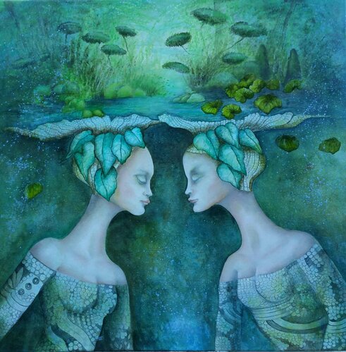 Princesses Zen van Monica Cattaneo, Schilderij te koop op Singulart