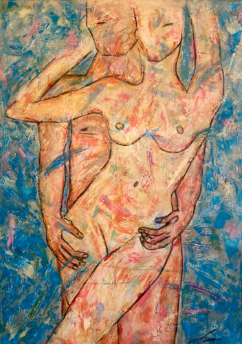 Tu y yo van Cecilia Andonaegui, Schilderij te koop op Singulart