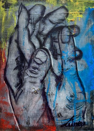 Ternura en comunión by Cecilia Andonaegui, Painting for Sale on Singulart
