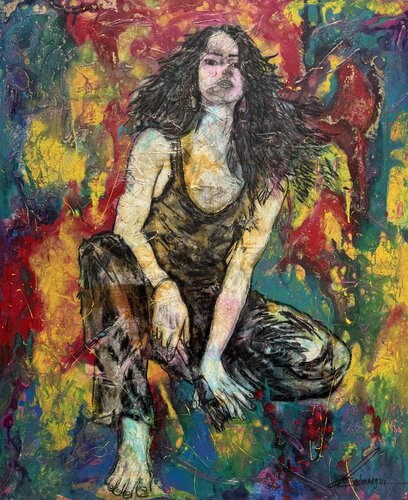 Esta soy by Cecilia Andonaegui, Painting for Sale on Singulart