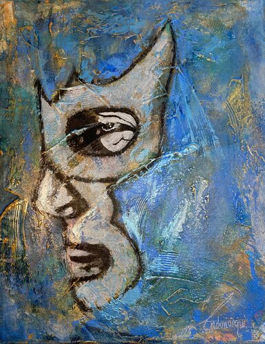 Blue Demon di Cecilia Andonaegui, Pittura in vendita su Singulart