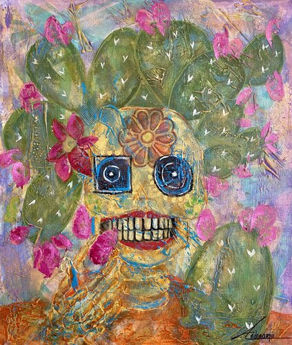 Cleo y sus tunas von Cecilia Andonaegui, Malerei kaufen auf Singulart