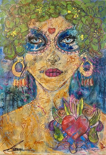 Por siempre corazón di Cecilia Andonaegui, Pittura in vendita su Singulart