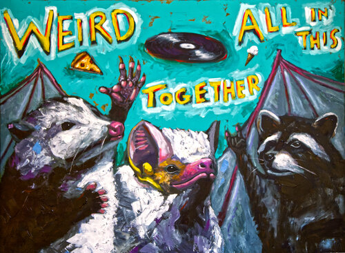 Weird All In This Together di Will Eskridge, Pittura in vendita su Singulart
