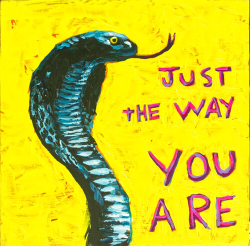 Just The Way You Are (King Cobra Snake) di Will Eskridge, Pittura in vendita su Singulart