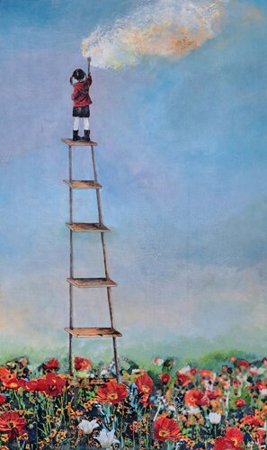 The cloud maker von Hanneke Pereboom, Malerei kaufen auf Singulart