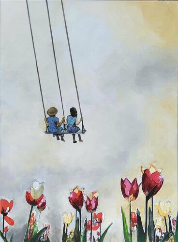 My best friend von Hanneke Pereboom, Malerei kaufen auf Singulart