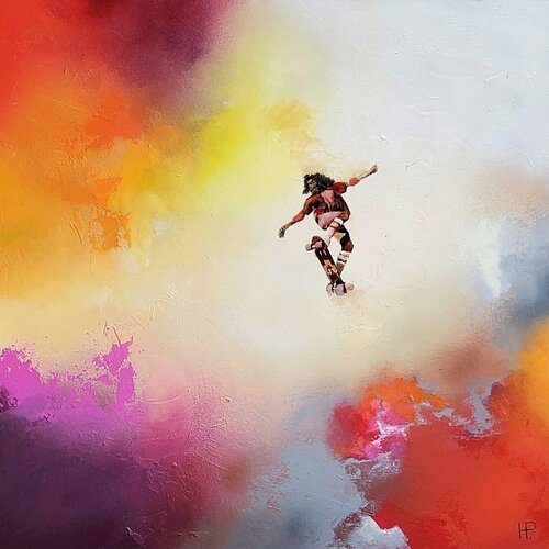 Freestyle skater 1 von Hanneke Pereboom, Malerei kaufen auf Singulart