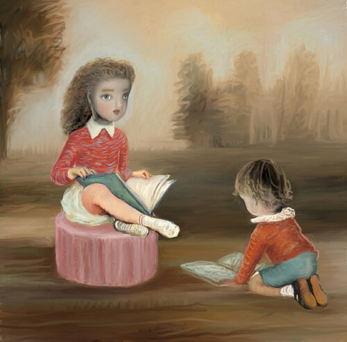 The Readers di Catherine Denvir, Pittura in vendita su Singulart