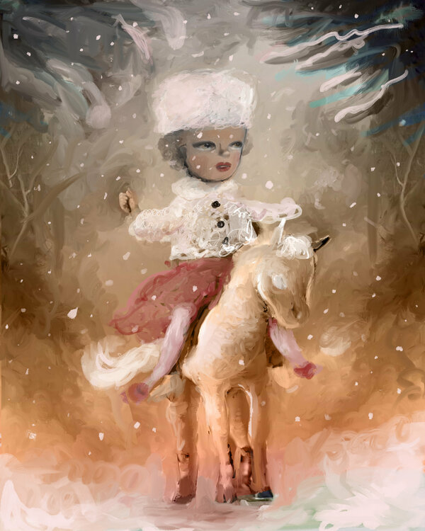 Pink Snow (study) Catherine Denvir