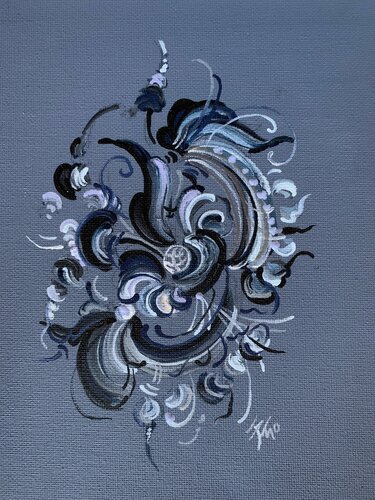 Gray Blue van Enrica Toffoli, Schilderij te koop op Singulart