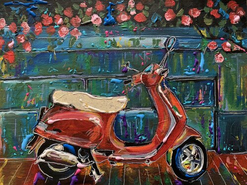 La Vespa von Enrica Toffoli, Malerei kaufen auf Singulart