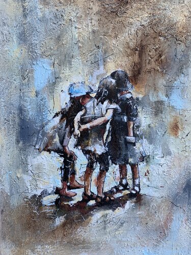 Le amiche by Enrica Toffoli, 회화 for Sale on Singulart