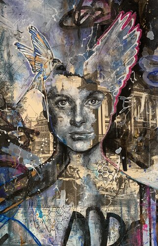 Powder Blue di Enrica Toffoli, Pittura in vendita su Singulart